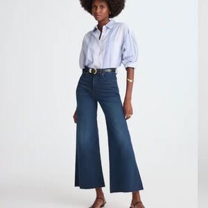 Madewell Flared Wide-Leg Crop Jeans